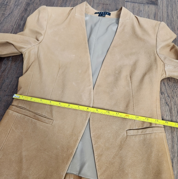 THEORY Lanai tan leather jacket - Picture 9 of 11